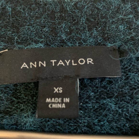 Ann Taylor Boyfriend Cardigan Batik Blue Size XS - Picture 5 of 6